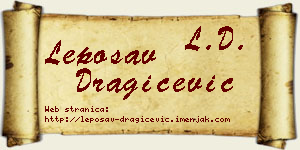 Leposav Dragičević vizit kartica